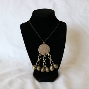 Vintage Oriental Bell Charm Necklace